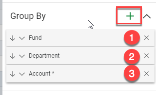 You can add or delete any group by fields, by clicking the Add button next to the Group By title.